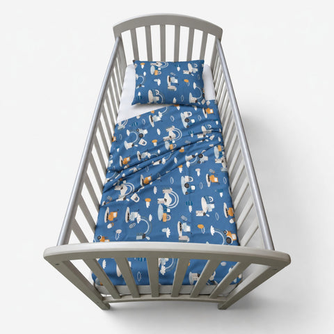Baby Cot Summer Bed Sheets, 70x140cm, 3pc set