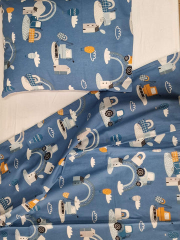 Baby Cot Summer Bed Sheets, 70x140cm, 3pc set