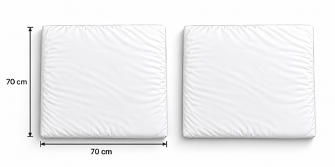 Mk Collection Baby Square 70x70cm fitted sheets, Winter flannel 2 pcs