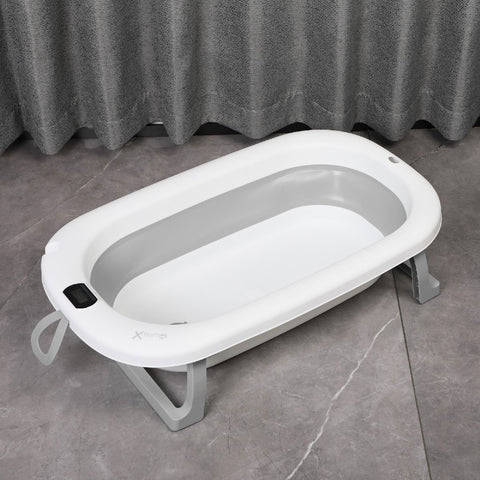 X-TREME BABY Foldable Baby Bathtub with Thermometer