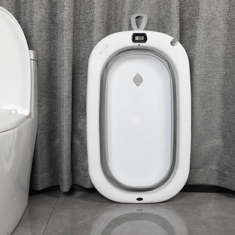 X-TREME BABY Foldable Baby Bathtub with Thermometer