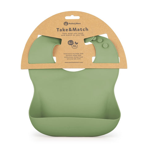 Petite&Mars Silicone bib Take&Match 6m+