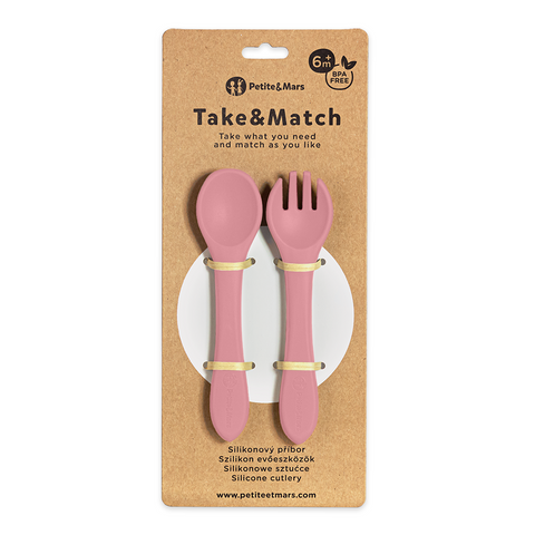 Silicone cutlery Take&Match  6m+