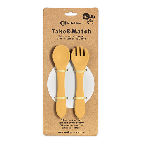 Silicone cutlery Take&Match  6m+