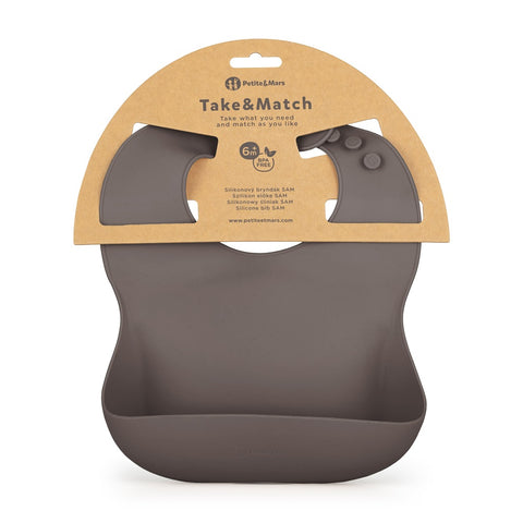 Petite&Mars Silicone bib Take&Match 6m+