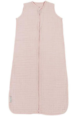 Meyco Sleeping Bag Pre-washed Muslin Uni - Soft Pink - 60cm