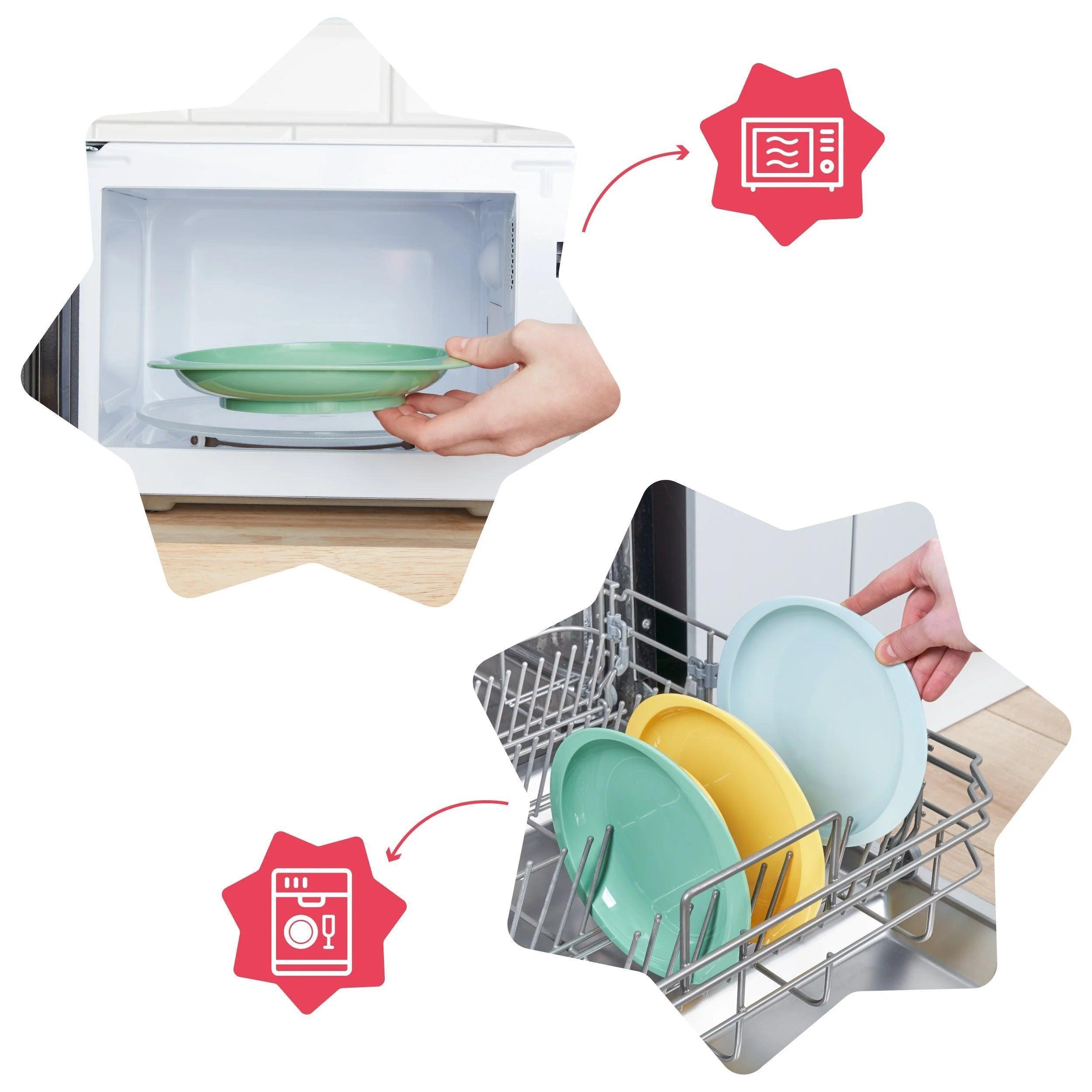 Badabulle Set of 3 Anti-Slip Feeding Plates - Mari Kali Stores Cyprus