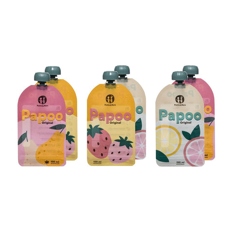 Petite&Mars Papoo Original baby pouch set, 6 pcs