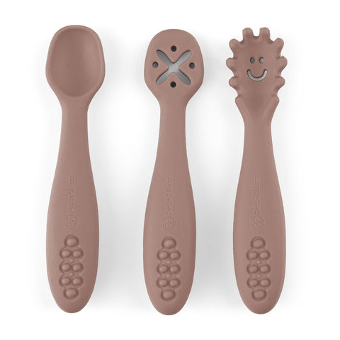 PETITE&MARS Silicone training spoons set 3 pcs Take&Match 6m+
