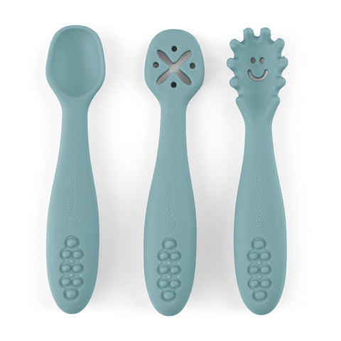PETITE&MARS Silicone training spoons set 3 pcs Take&Match 6m+