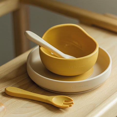 Silicone bowl with suction pad Take&Match 6m+