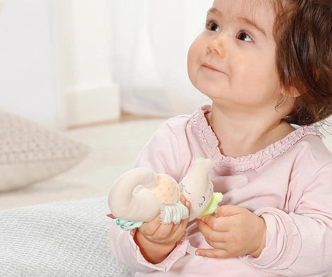 Baby Fehn Plush Toy with Ring SeaHorse - Mari Kali Stores Cyprus