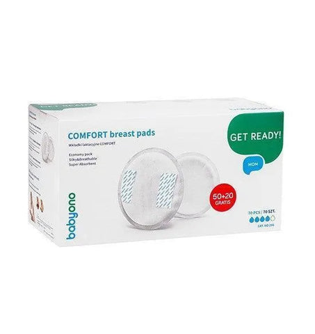 BabyOno - BabyOno Comfort Breast Pads 70pcs - Mari Kali Stores Cyprus