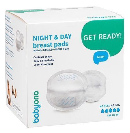 BabyOno - BabyOno Night and Day Breast Pads 40pcs - Mari Kali Stores Cyprus