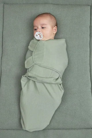Meyco Swaddle Uni - Forest Green - 0-3 Months