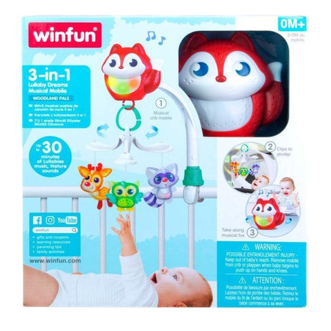 WinFun 3-in-1 Lullaby Dreams Musical Mobile - Mari Kali Stores Cyprus