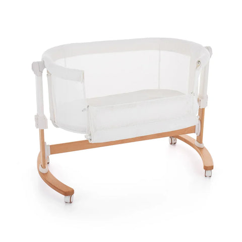 Petite&Mars Bedside crib Glory with swing function 2in1