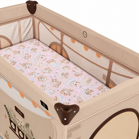 Mk Collection Baby Playpen Winter Bed Sheet – 60 × 120 cm, 1 PC, Flannel