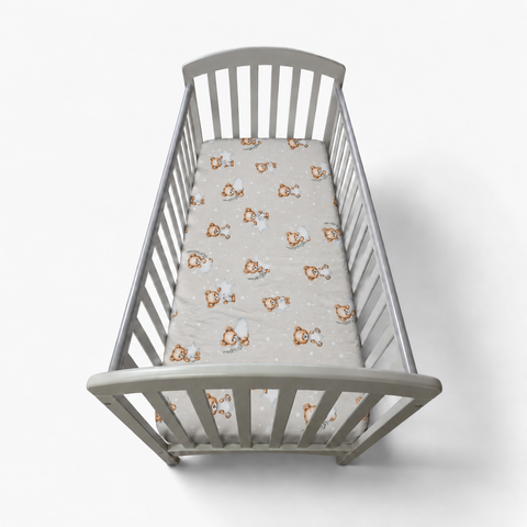 Mk Collection Baby Bed/Cot Winter Bed Sheet – 70 × 140 cm, 1 PC, Flannel