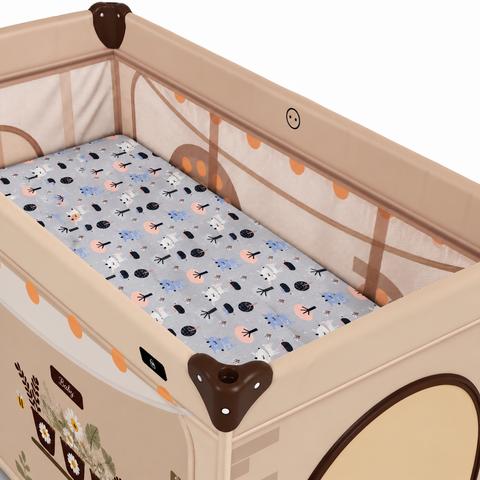 Mk Collection Baby Playpen Winter Bed Sheet – 60 × 120 cm, 1 PC, Flannel