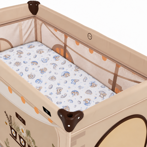 Mk Collection Baby Playpen Winter Bed Sheet – 60 × 120 cm, 1 PC, Flannel