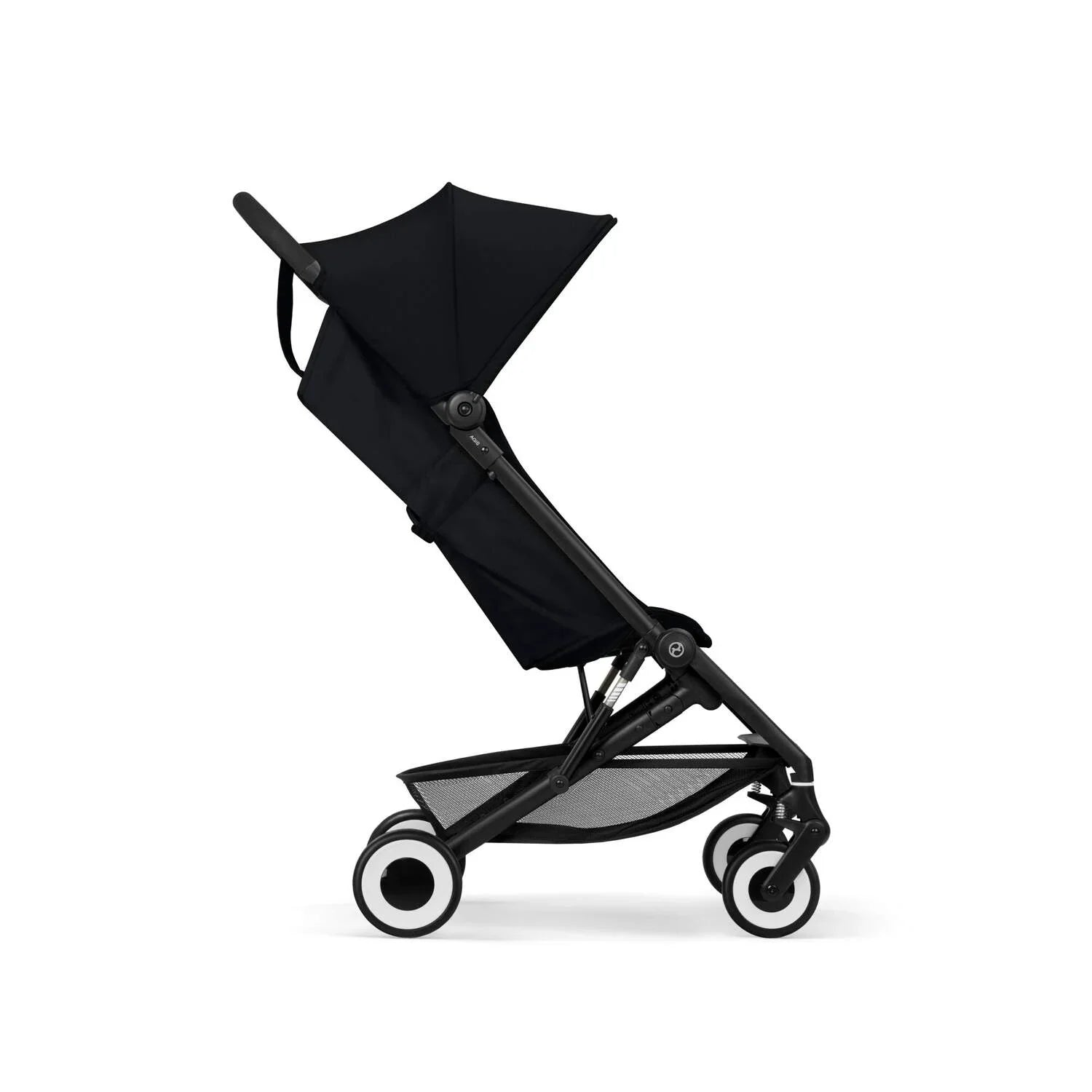 Magic Black cybex agis stroller on a white background