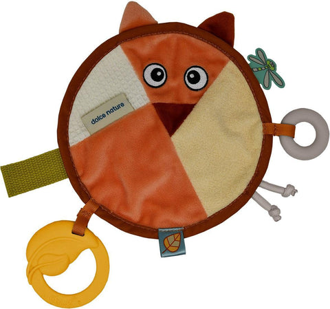 Dolce Earth cuddly blanket & dummy chain - Fiona Vos & Ollie Owl - Mari Kali Stores Cyprus