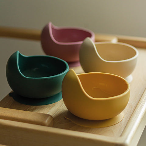 Silicone bowl with suction pad Take&Match 6m+