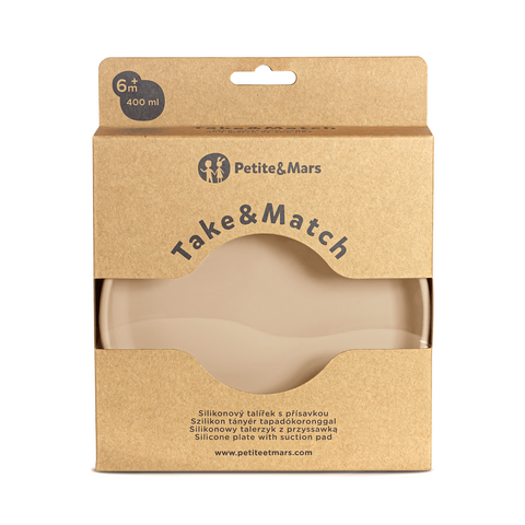 Silicone plate with suction pad Take&Match