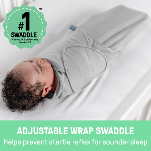 SwaddleMe by Ingenuity Monogram Collection Swaddle 2-Pack, Size 0-3 Months - Born Free