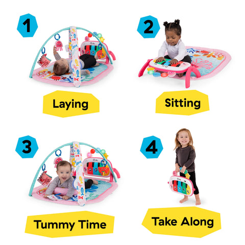 Baby Einstein 4-in-1 Kickin Tunes Jellyfish Jamboree Music & Language Discovery Gym