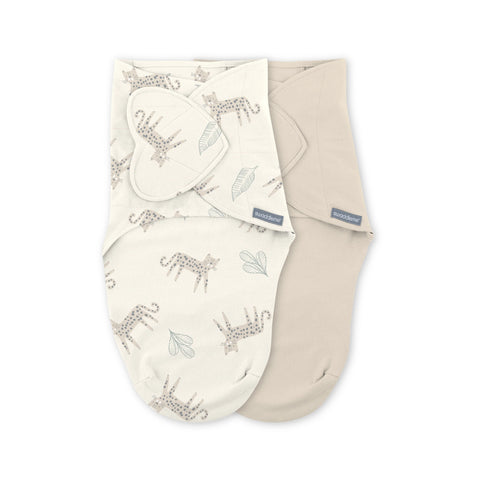 SwaddleMe by Ingenuity Monogram Collection Swaddle 2-Pack, Size 0-3 Months - Born Free