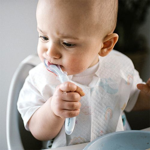 BabyOno Flexible Silicone Training Spoon