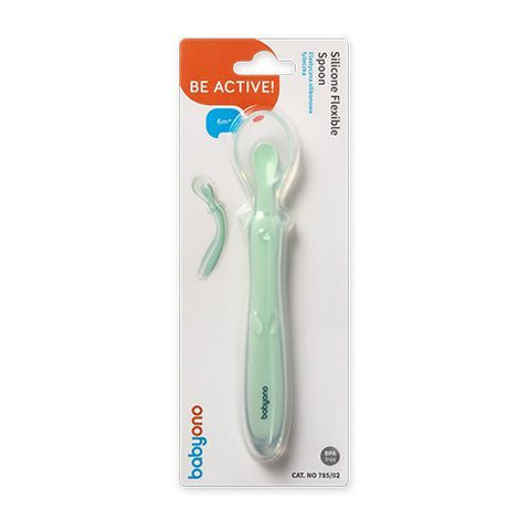 BabyOno Flexible Silicone Training Spoon