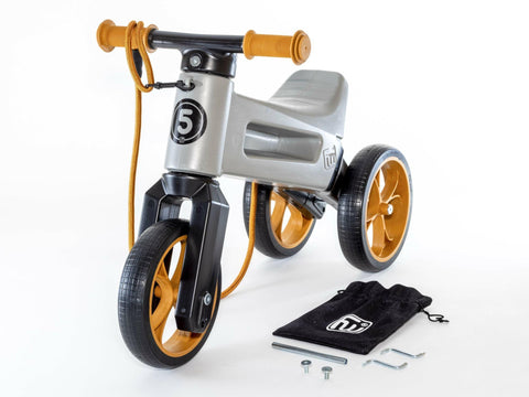 Balance Bike FWRider SuperSport 2in1 Grey/Brown - Mari Kali Stores Cyprus