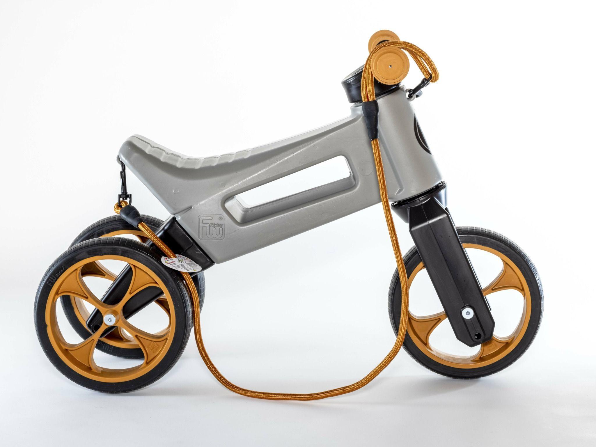 Balance Bike FWRider SuperSport 2in1 Grey/Brown - Mari Kali Stores Cyprus