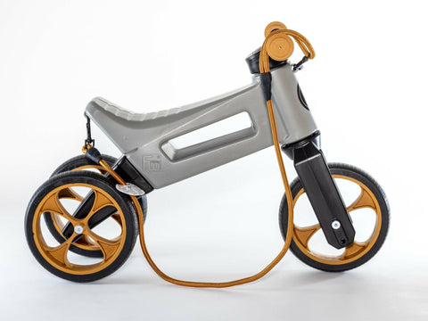 Balance Bike FWRider SuperSport 2in1 Grey/Brown - Mari Kali Stores Cyprus