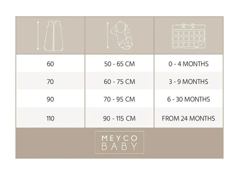 Meyco Sleeping Bag Pre-Washed Muslin Uni - Sand - 70CM