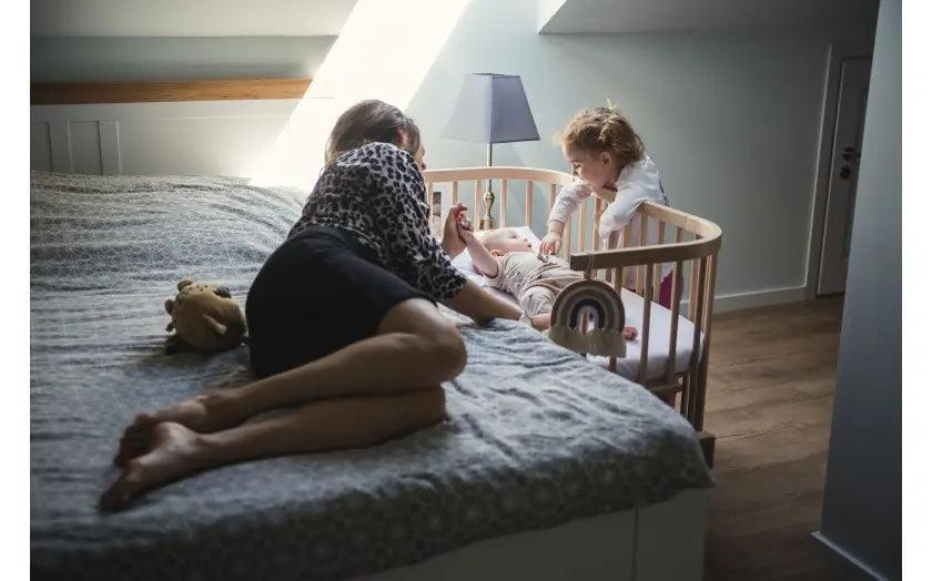 Waldin New 5in1 baby bed with cradle NATURAL - Mari Kali Stores Cyprus