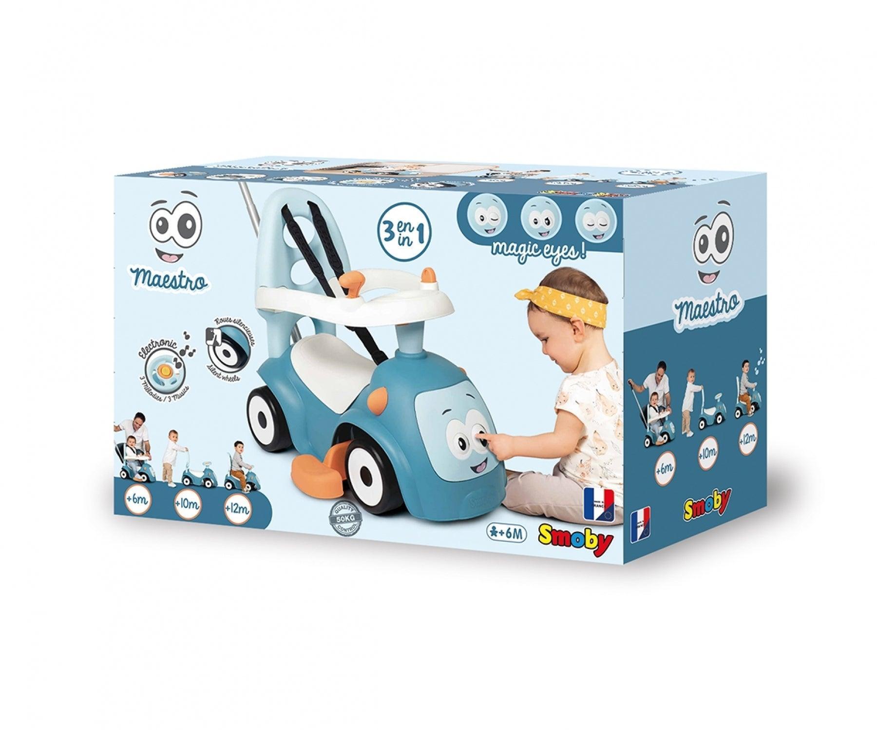 Smoby Maestro Balade Ride-On Blue - Mari Kali Stores Cyprus