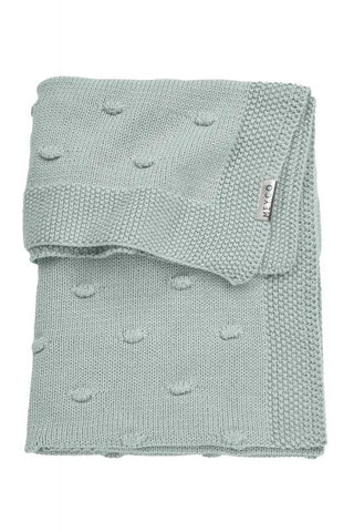 Meyco - Meyco Crib Blanket Knots - Stone Green - 75x100cm - Mari Kali Stores Cyprus