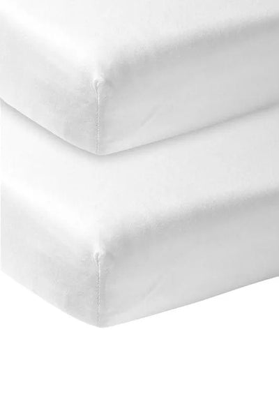 Meyco - Meyco Jersey Fitted Sheet 2-Pack - White - 60x120 cm - Mari Kali Stores Cyprus