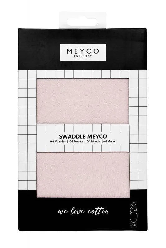 Meyco - Swaddle Meyco - Light Pink - 0-3m - Mari Kali Stores Cyprus