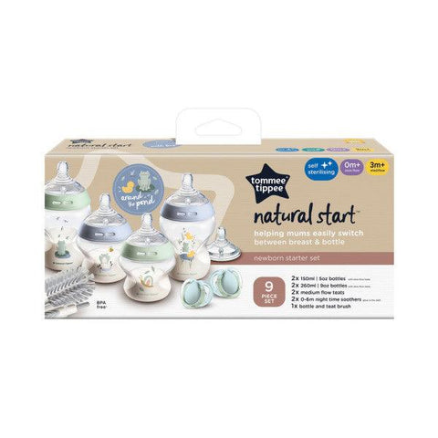 Tommee Tippee Natural Start Newborn Starter Set, 150ml and 260ml Blue - Mari Kali Stores Cyprus