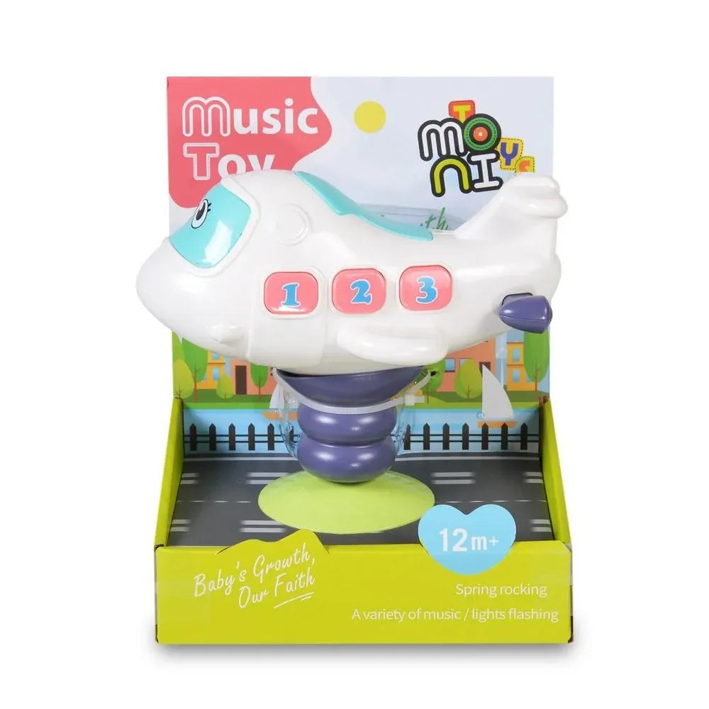 moni Toys - Moni Toys Baby plane with lights - Mari Kali Stores Cyprus