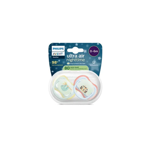 Philips Avent  ultra air nighttime soothers 0-6m Boy x 2