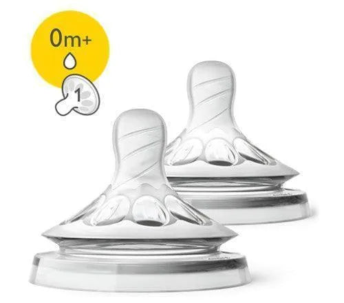Philips Avent - AVT041/27 Avent Natural Teats Newborn 0m+ x2 - Mari Kali Stores Cyprus