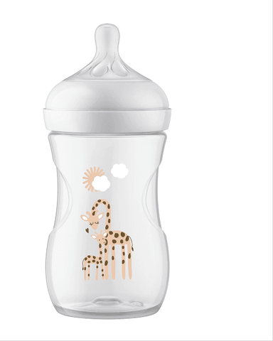 Philips Avent - Philips Avent Baby bottle Natural Response Giraffe 1m+ 260ml - Mari Kali Stores Cyprus