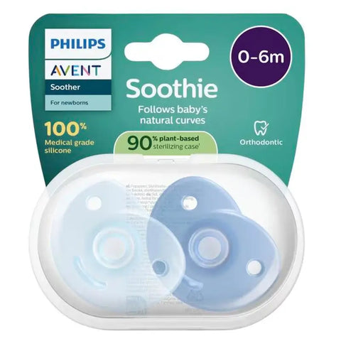 Philips Avent Soothie Soothing  soothers 0-6m Boy x 2
