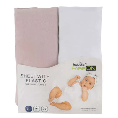 Bubaba by FreeON sheets for cribs For NextToME 50 x 90 cm  (Pack Of 2)